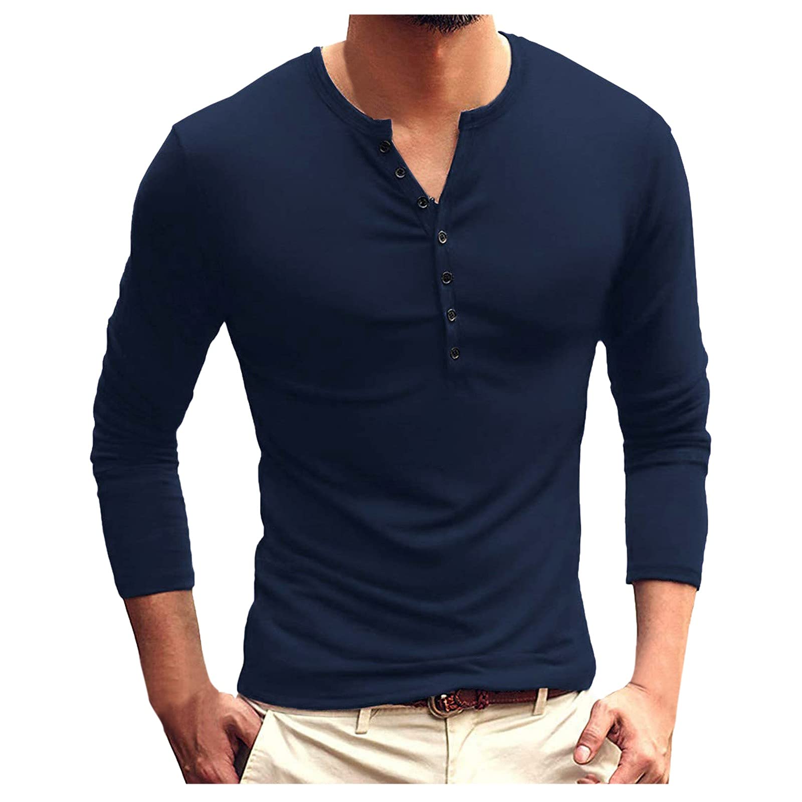 Men's Slim Fit Long Sleeve Flannel Shirt with Pocket - NEGJ Autumn Winter Warm Casual Sweatshirt - Perfect for Outdoor Activities, Work & Everyday Wear