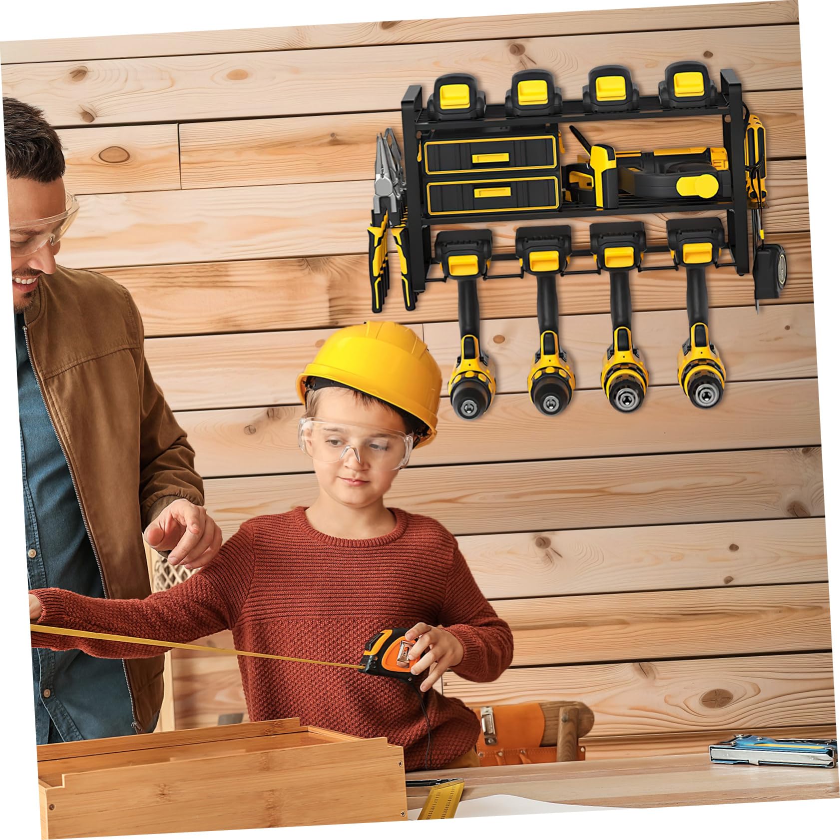 OKUMEYR Heavy Duty Wall Mount Screwdriver Storage Organizer - Durable Garage Tool Rack for Screwdrivers, Wrenches & Hand Tools - Perfect for Workshop, Garage & DIY Projects
