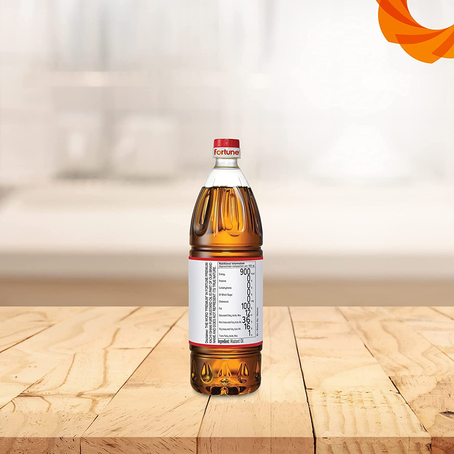 Premium Fortune Kachi Ghani Mustard Oil 500ml (PET Bottle) - Cold Pressed for Authentic Flavor | Ideal for Cooking, Ayurvedic Massage & Hair Care