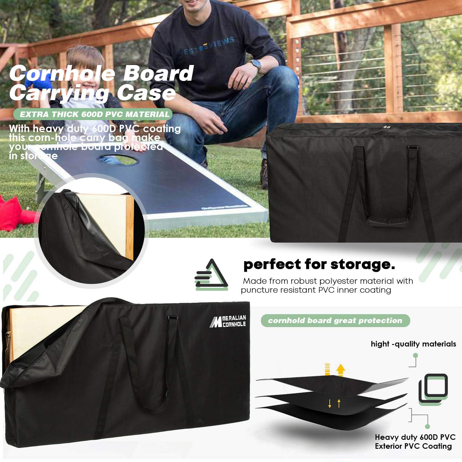 Premium Regulation 2x4 Cornhole Board Set - Navy & Red Pyramid Design with 8 Bean Bags - Official Size Tournament Game for Backyard, Tailgating & Outdoor Parties