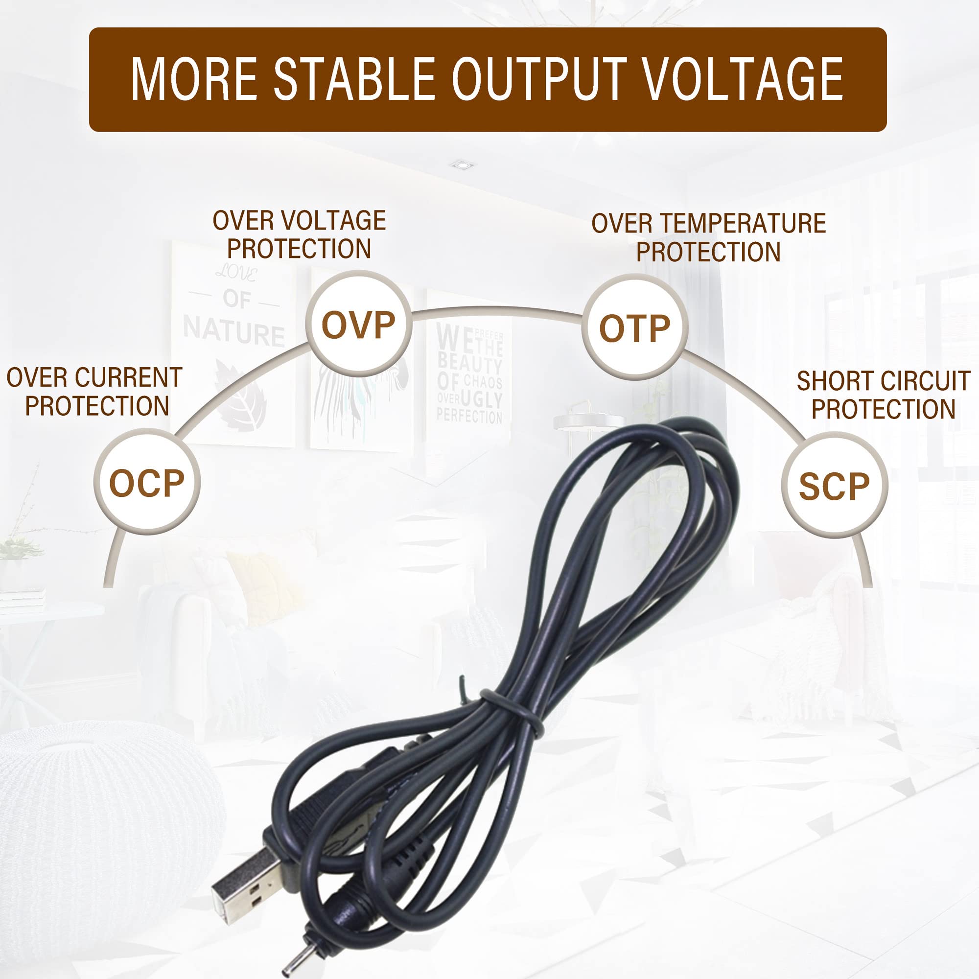 Fast Charging USB Cable for Mini S530 - Smallest Invisible Wireless Charger | Perfect for Home, Office & Travel Use
