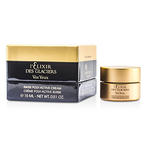 Valmont Elixir des Glaciers Vos Yeux Swiss Poly-Active Eye Regenerating Cream - Anti-Aging Eye Treatment for Dark Circles & Wrinkles - 15ml/0.5oz - Perfect for Nighttime Skincare Routine & Travel