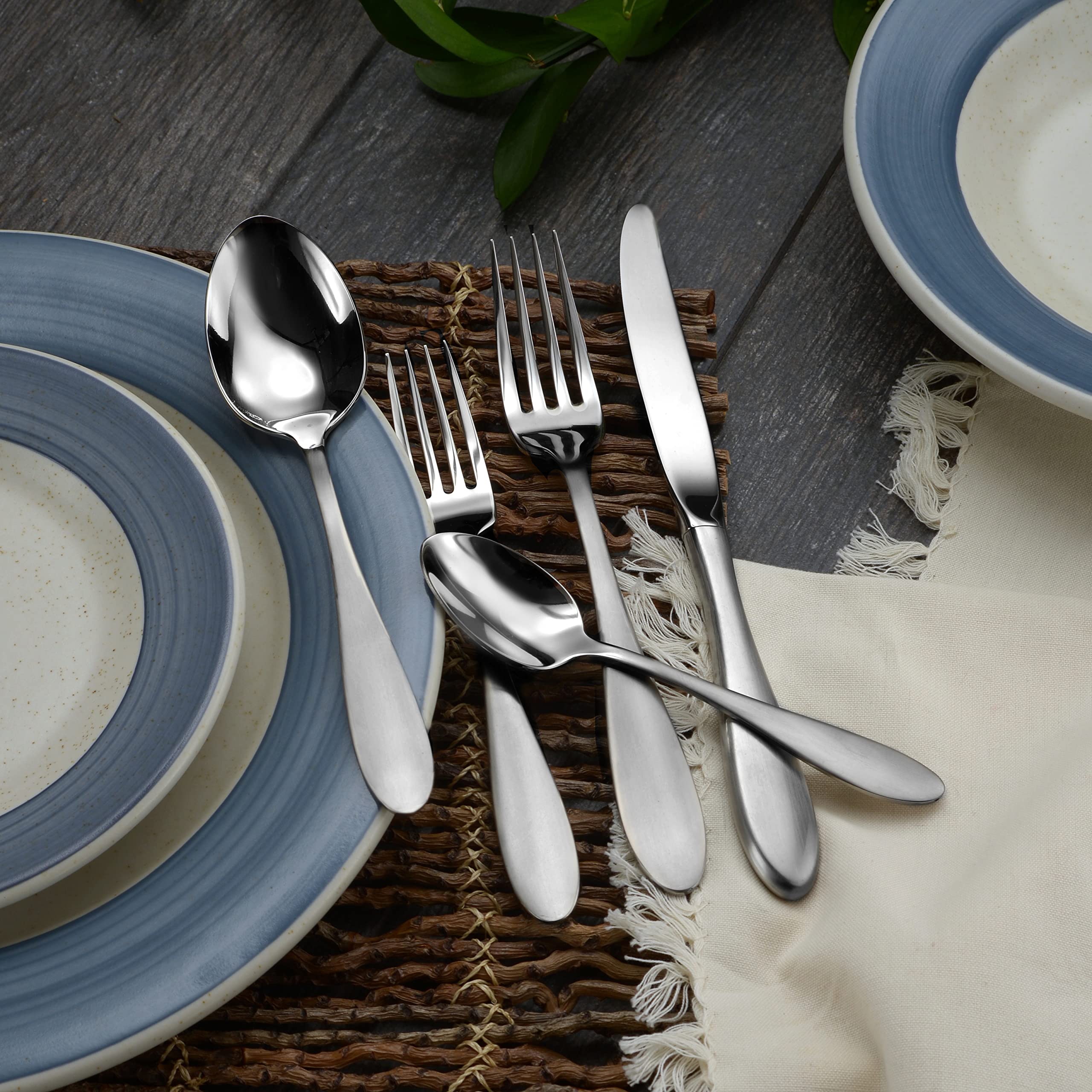 Premium 20-Piece Mallory Flatware Set for 4 - Stainless Steel Silverware Made in USA - Perfect for Dinner Parties, Weddings & Formal Dining