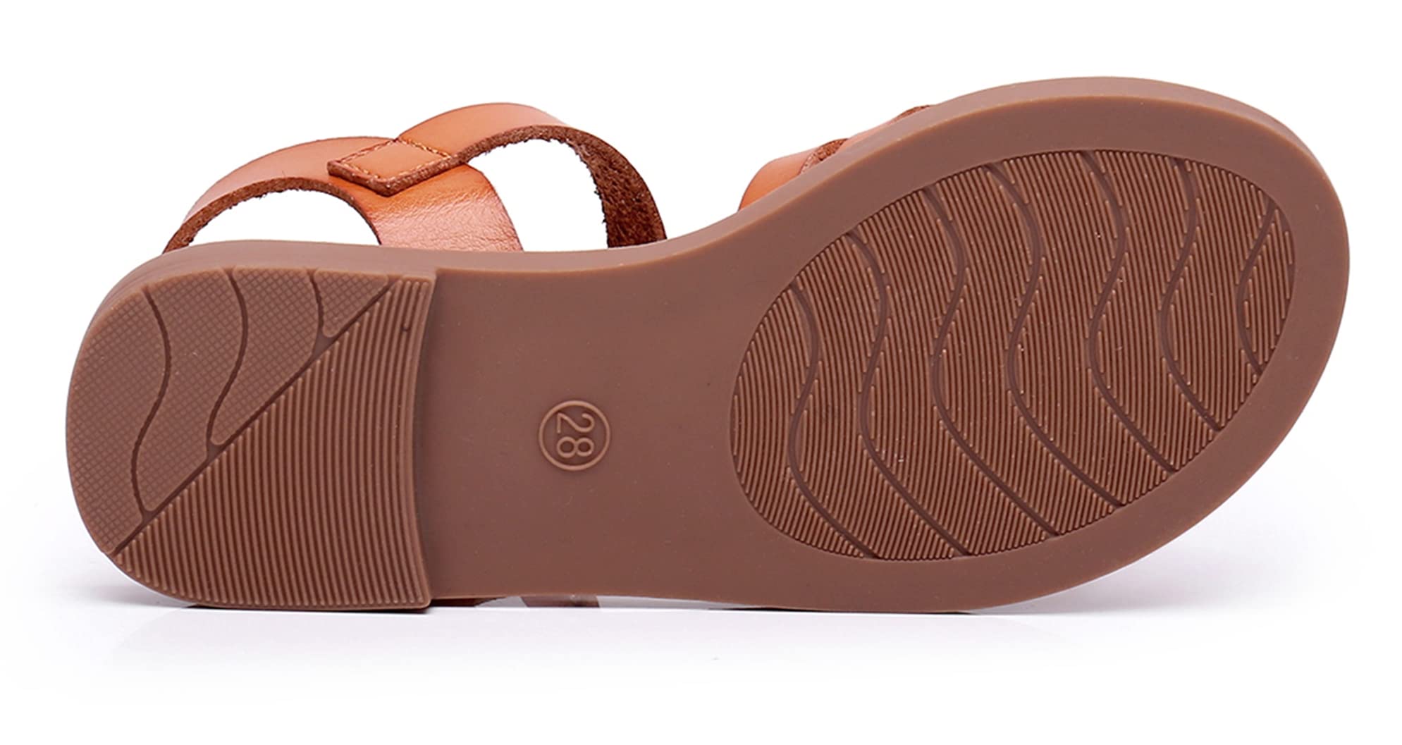 **Apakowa Girls' Open Toe Princess Flat Sandals - Strappy Summer Shoes for Toddler, Little Kid & Big Kid - Perfect for Beach, Park & Casual Outings**