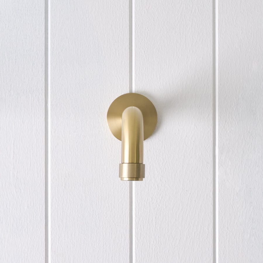 Melbourne Wall Spout Warm Brushed Nickel - Modern Bathroom Faucet for Sink, Vanity & Powder Room Installation