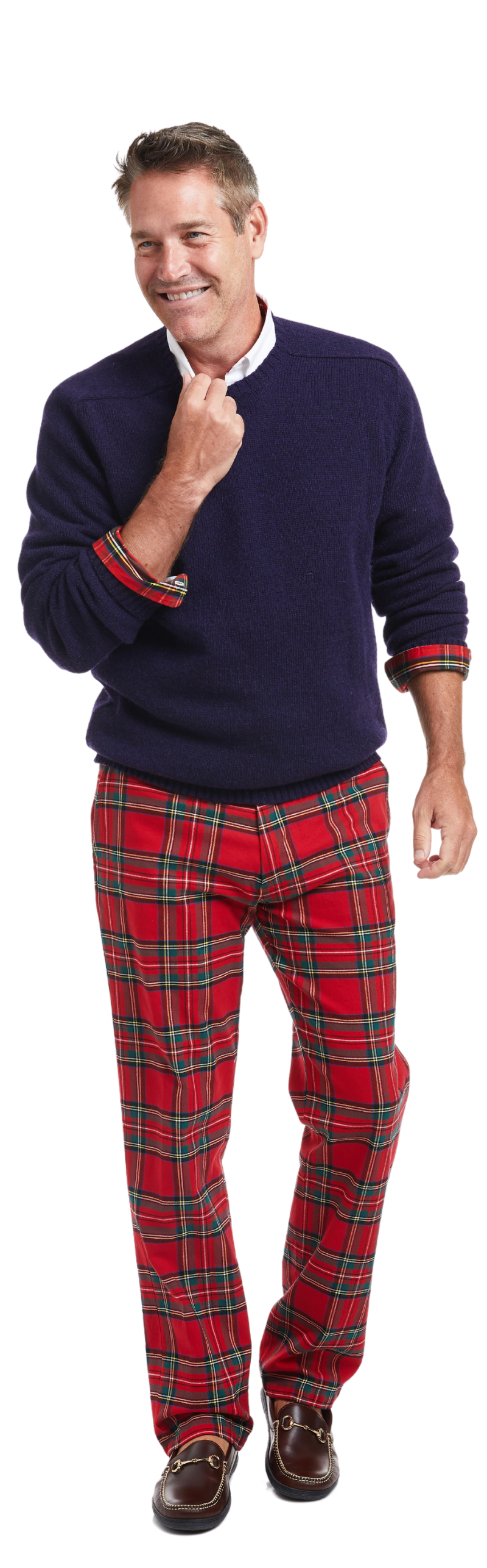 Stretch Twill Harbor Pant in Royal Stewart Tartan Plaid - Comfortable & Stylish for Casual Wear, Office & Outdoor Activities