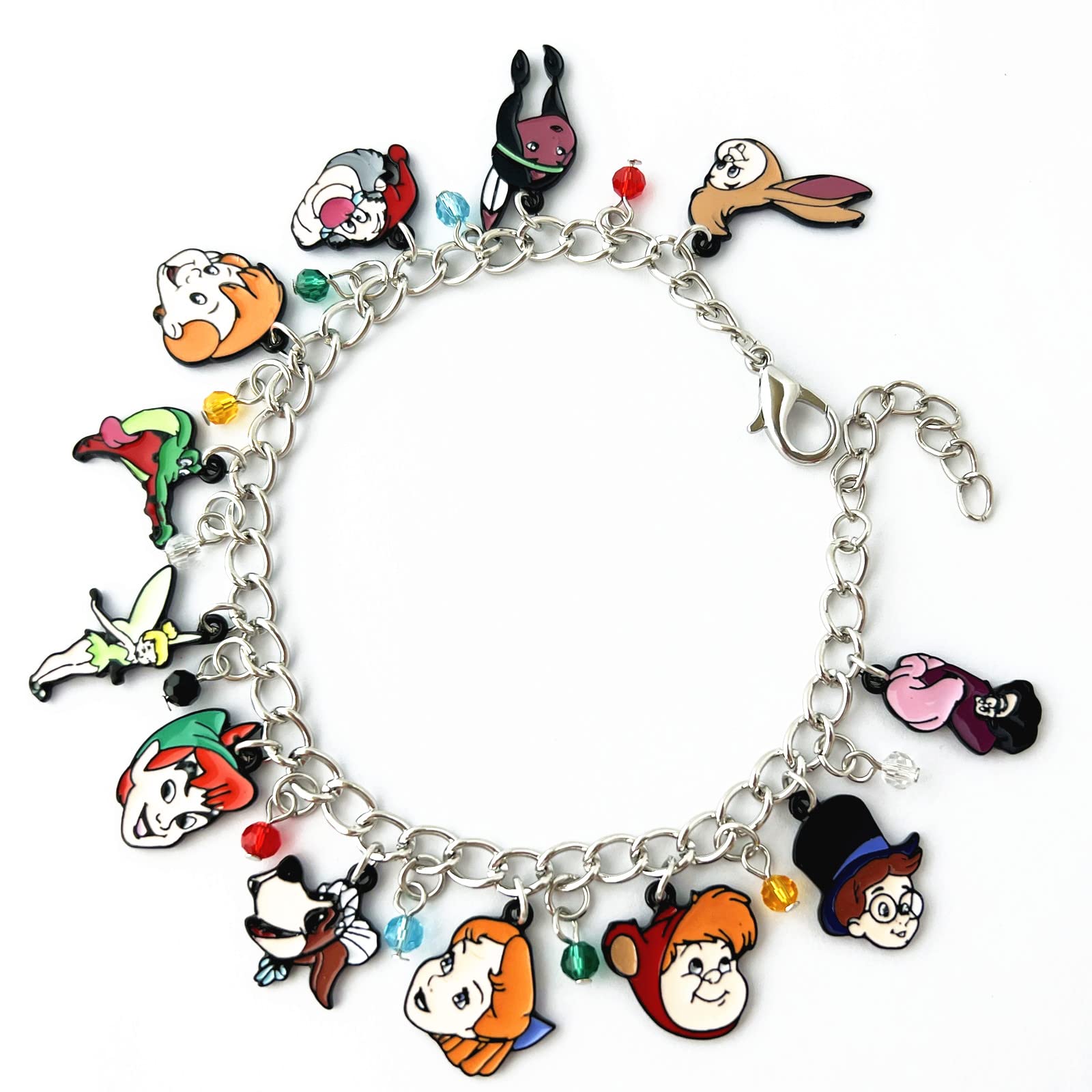 Anime Charm Bracelet for Women - Cute Cartoon Character Jewelry - Perfect for Cosplay, Gifts & Everyday Wear
