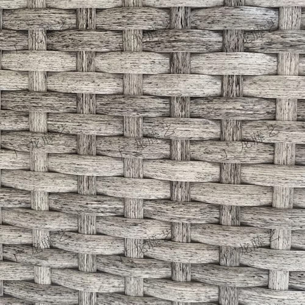 Premium White Rattan Repair Kit with Wicker & Knitting Tools - DIY Furniture Weaving & Restoration for Chairs, Tables, Patio Sets - Grey Wood Grain Finish - Perfect for Outdoor Furniture Repair, Home Decor Projects & Garden Maintenance