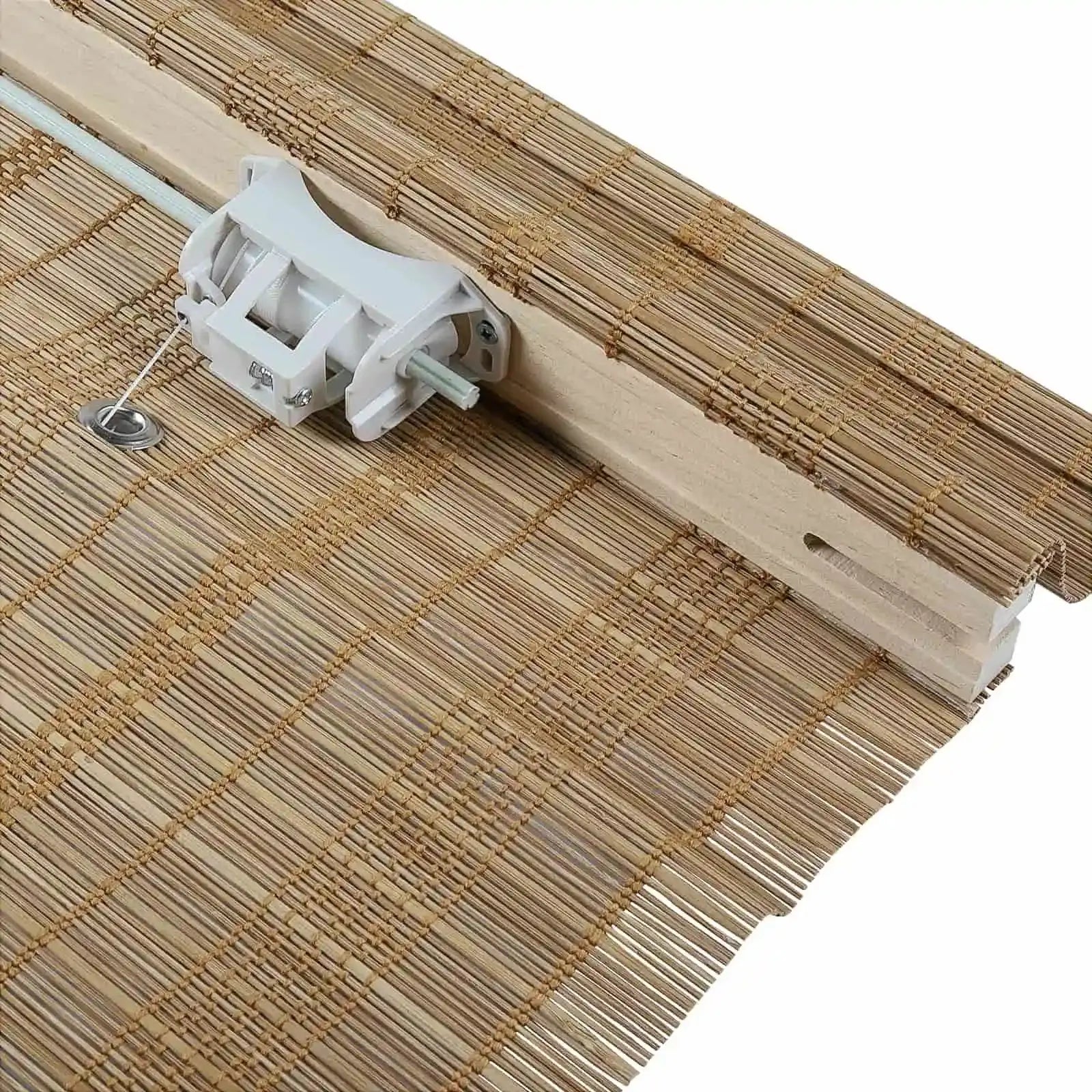 Rae Natural Pure Bamboo Woven Shades Series Z - Eco-Friendly Window Blinds for Home & Office Privacy and Sun Protection