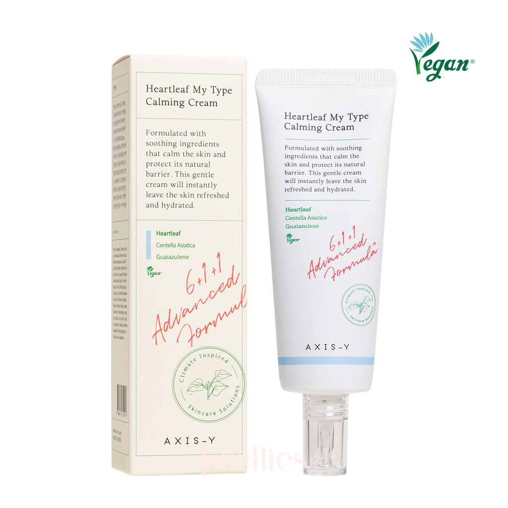 AXIS Y Heartleaf My Type Calming Cream 60ml - Soothing Face Moisturizer for Sensitive Skin, Redness Relief & Hydration - Perfect for Daily Skincare Routine & Post-Treatment Care