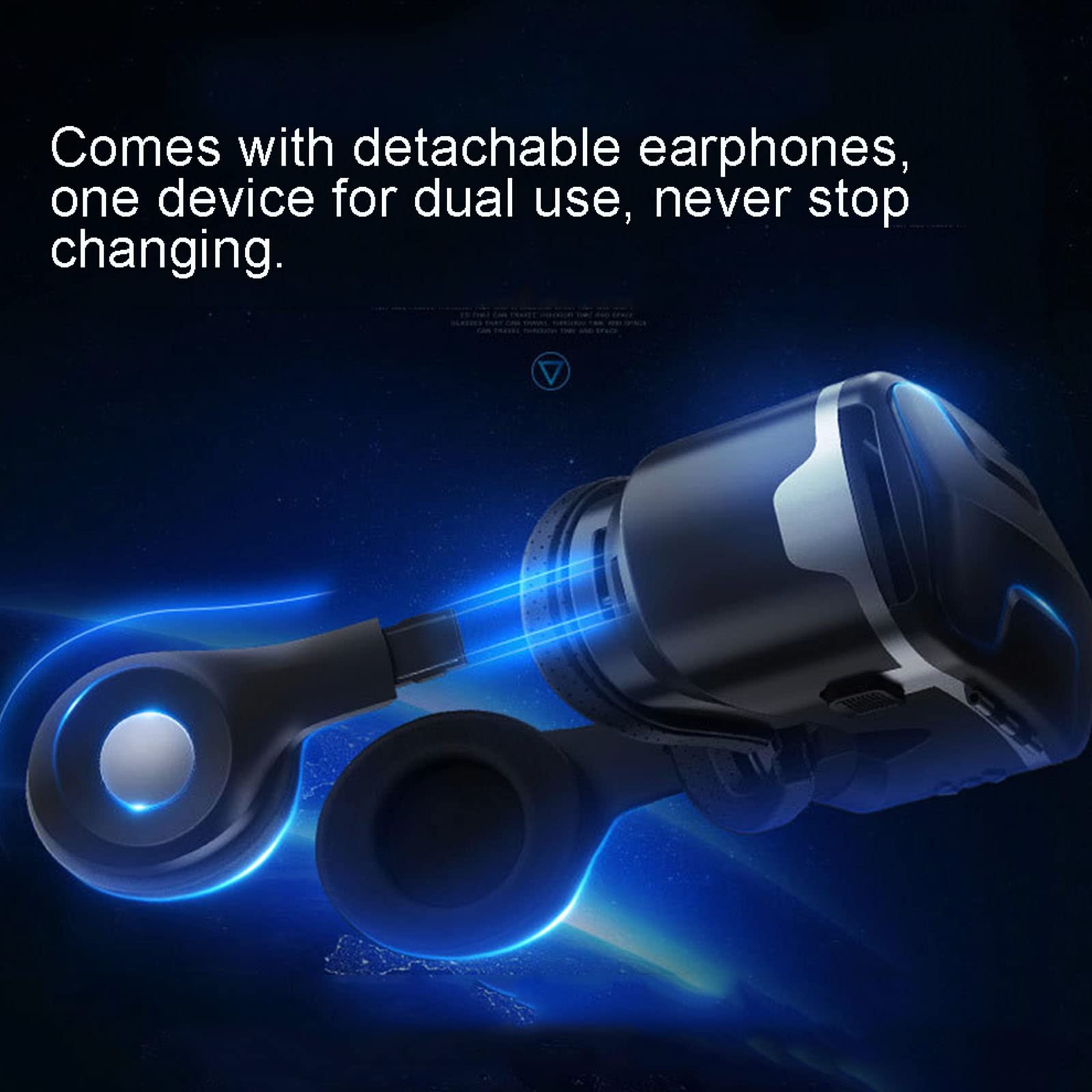 3D VR Headset with Adjustable Game Controller - Compatible with iPhone & Android 4.7-6.53 Inch Phones - Virtual Reality Glasses for Gaming, Movies & Immersive Experiences