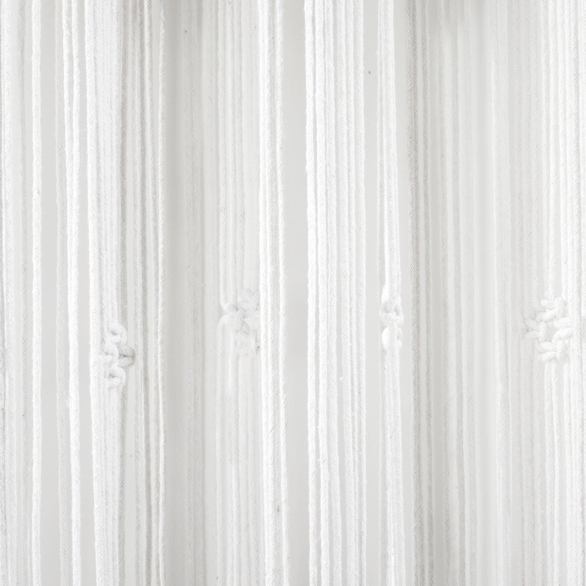 Boho Macrame Tassel Cotton Window Curtains for Living Room, Bedroom - Handmade Bohemian Sheer Drapes with Tassel Trim - Perfect for Home Decor, Nursery & Cozy Spaces