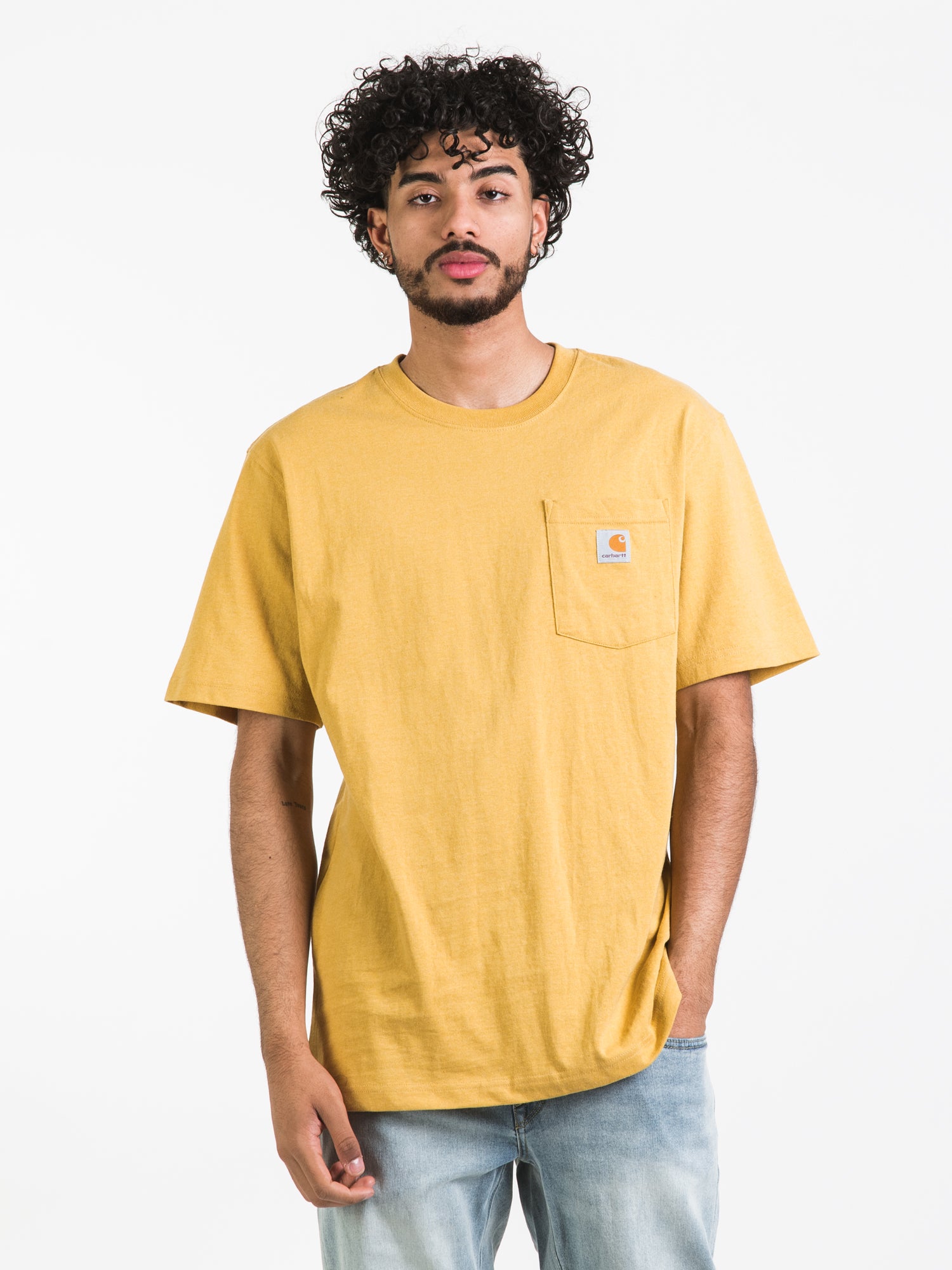 Carhartt Men's Workwear Pocket T-Shirt - Durable Cotton Short Sleeve Shirt for Construction, Landscaping & Outdoor Work - Clearance Sale