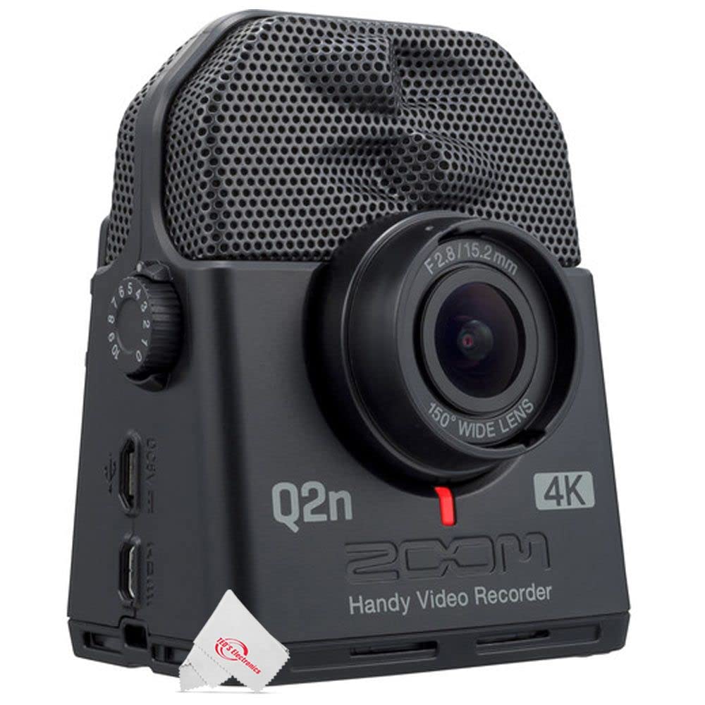 Zoom Q2n-4K Ultra HD Handy Video Recorder with ZDM-1 Podcast Mic Bundle - Professional 4K Video Recording for Vlogging, Live Streaming & Content Creation - Includes Complete Accessory Kit