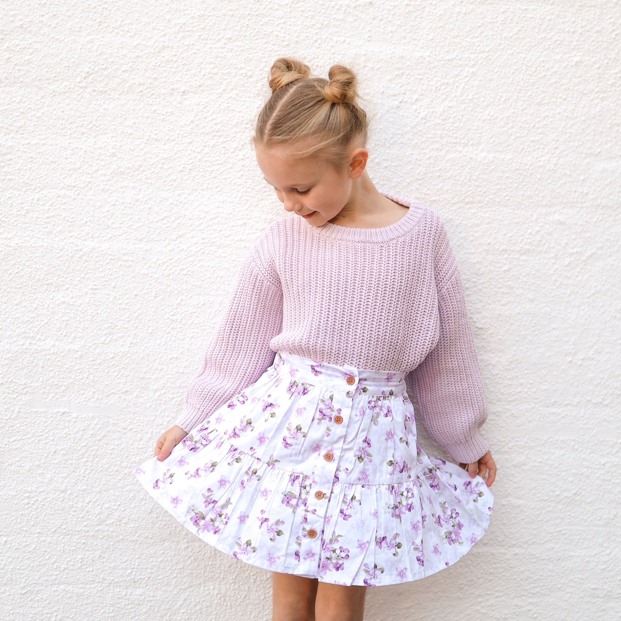 Elegant Ruffle Button Skirt for Women - Mya Floral Print Summer Skirt | Perfect for Beach Vacations, Date Nights & Casual Outings