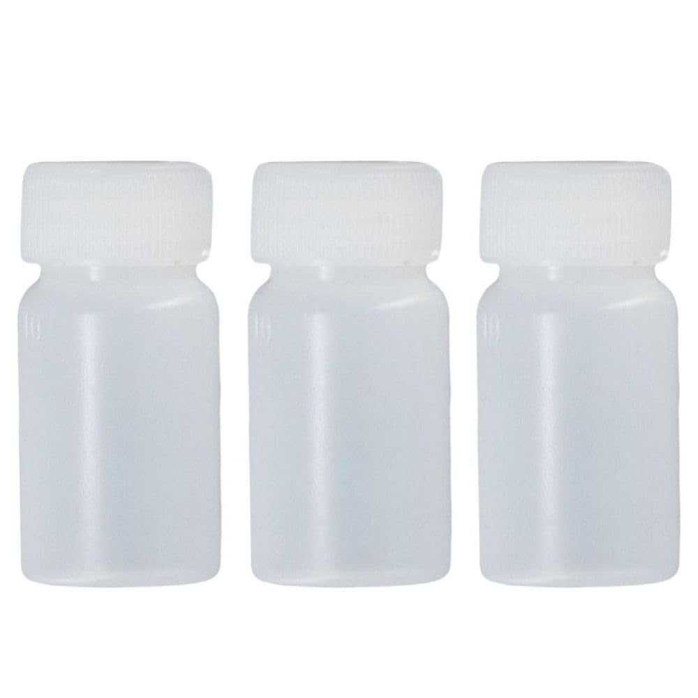 100pcs 10ml Plastic Travel Bottles with Caps - Small Mouth Graduated Lab & Medical Containers for Essential Oils, Cosmetics & DIY Projects | Perfect for Travel, Home & Laboratory Use