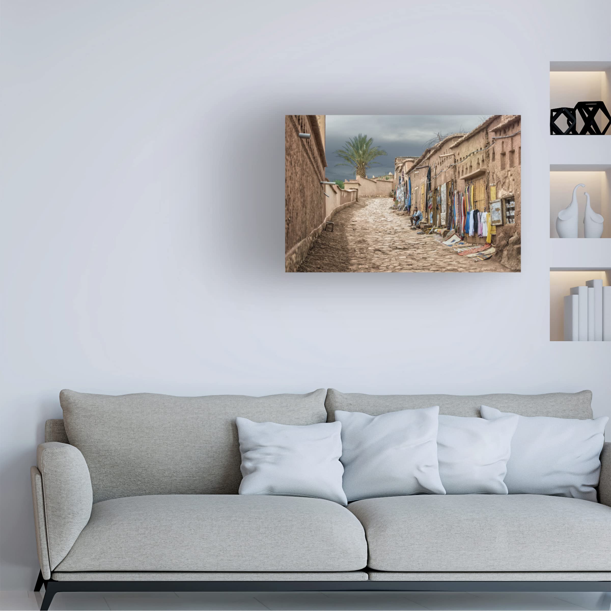 Piet Flour 'The Shop' Canvas Art Print - Modern Wall Decor for Living Room, Bedroom & Office - Trademark Fine Art Collection