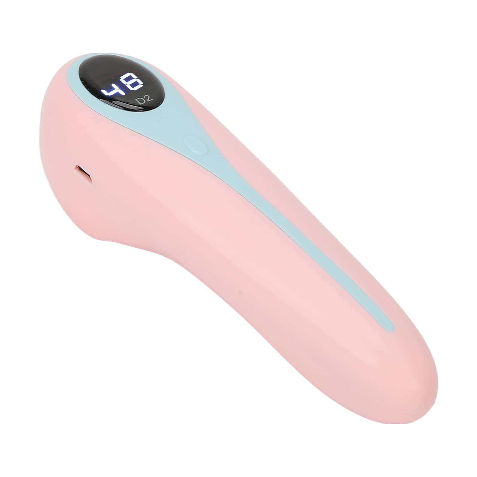 Professional Mini LED Nail Polish Curing Lamp - Dual Light Source Handheld UV/LED Gel Nail Dryer for Home & Salon Use (Pink) | Fast Drying for Gel Polish, Acrylic Nails & Manicures