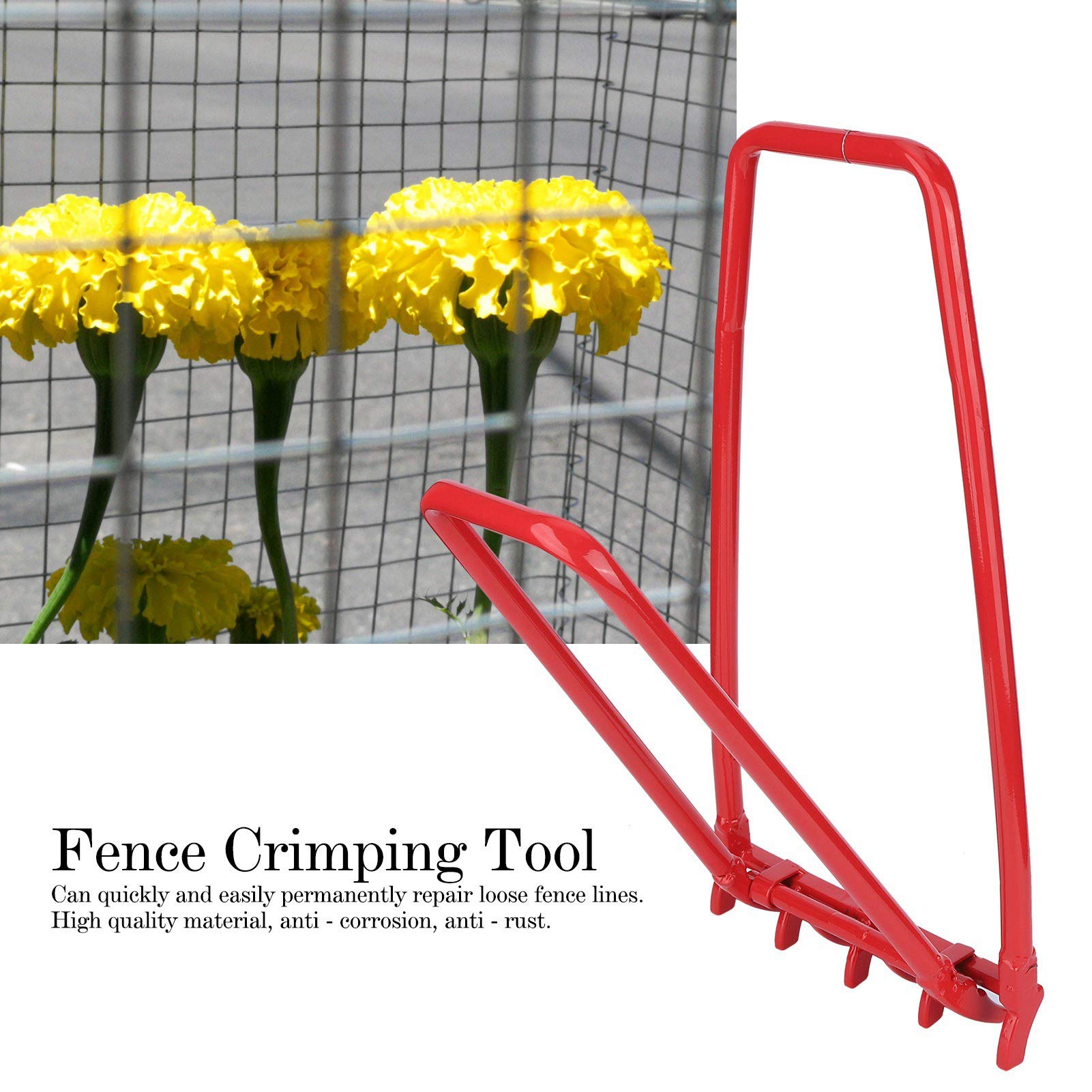 Fence Crimping Tool - Rustproof Wire Tightener for Ranch & Farm Repair