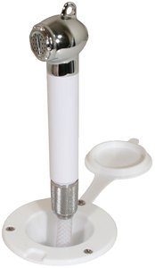 Scandvik White Recessed Shower Head - Modern Water-Saving Design for Bathroom & Spa Relaxation