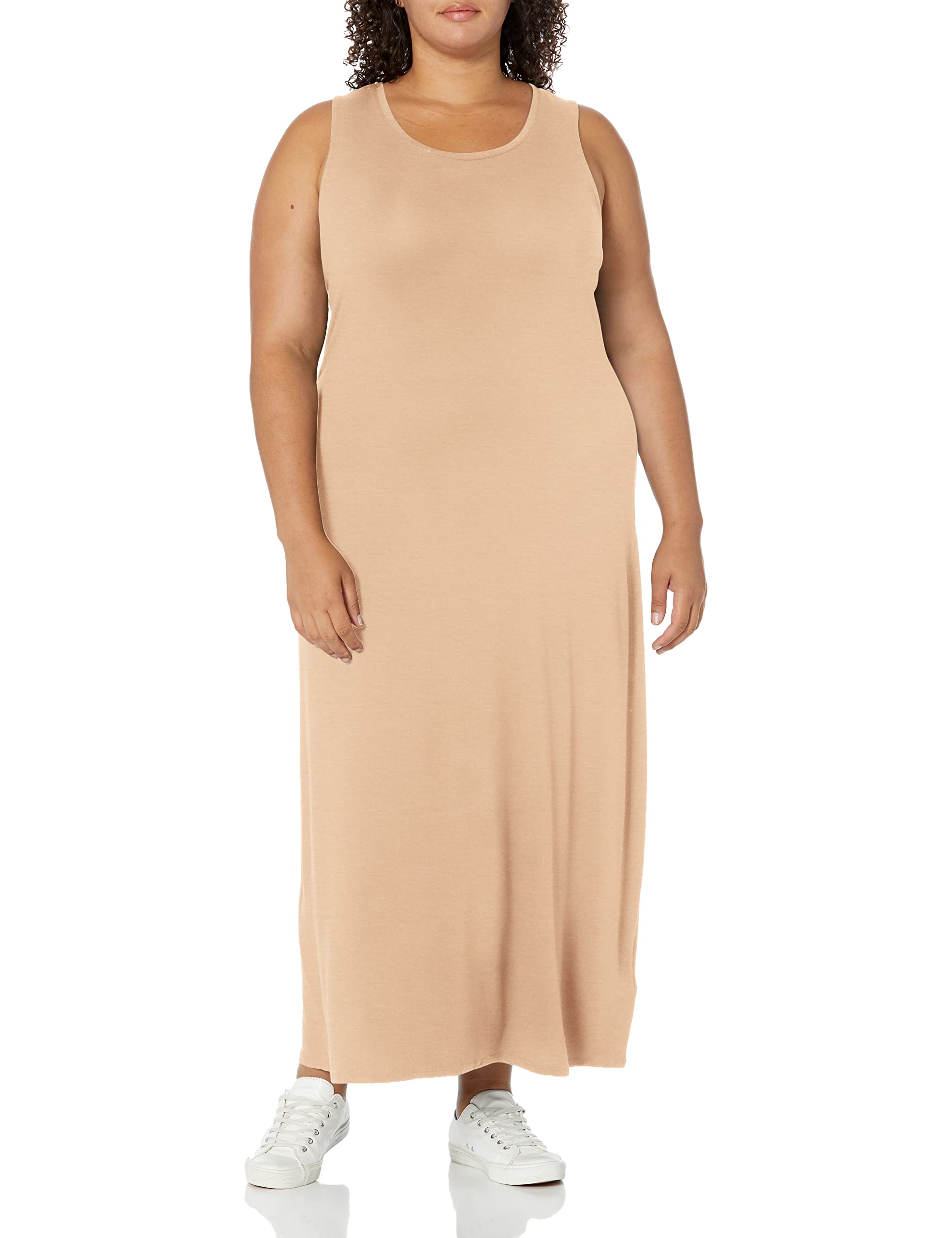 Amazon Essentials Women's Tank Maxi Dress - Flowy Casual Summer Dress with Pockets, Plus Size Options | Perfect for Beach, Vacation & Everyday Wear