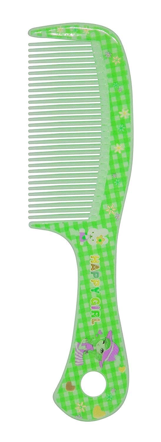 SIYAA Hand Mirror with Comb Set for Women and Girls - Portable Travel Vanity Mirror & Hair Comb Kit (Yellow) - Perfect for Makeup, Hair Styling, Travel & Gift Giving