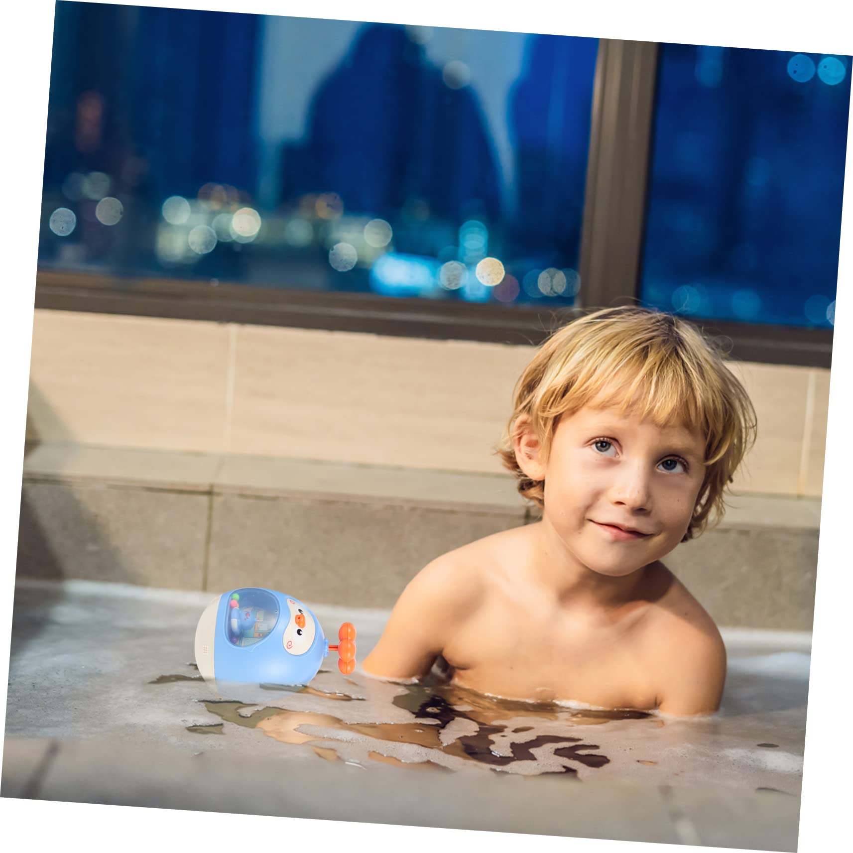 FAVOMOTO 2-Pack Sky Blue Tumbler Bath Toys for Kids - Fun Water Play for Pool, Beach & Bathtub | Durable & Safe Splash Spray Toys for Toddlers & Infants