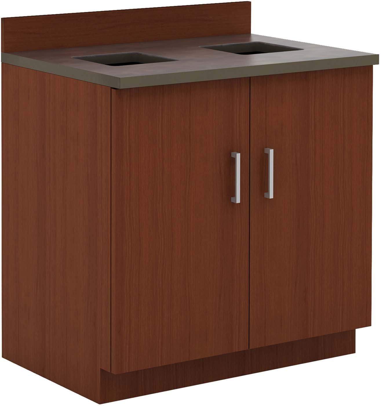 1704 Hospitality Waste Management Base Cabinet - Durable Commercial Trash Bin Storage for Restaurants, Hotels & Offices