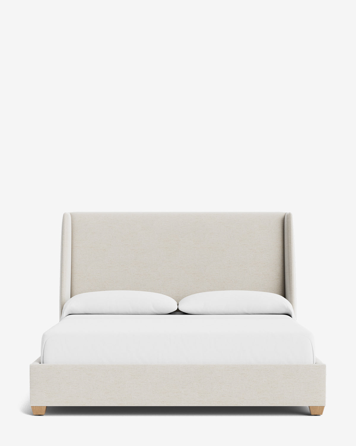 Walt Bed Tall Headboard - Queen Size Upholstered Bed Frame with Adjustable Height - Perfect for Modern Bedroom Decor & Small Spaces