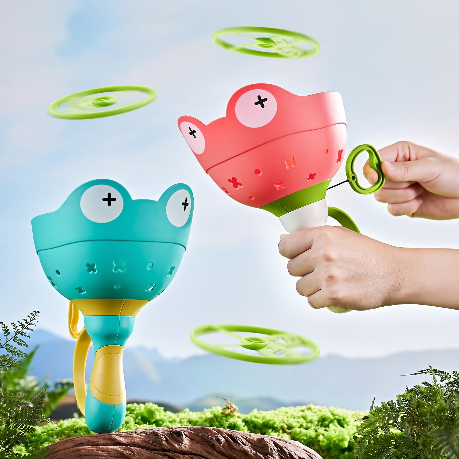 **Best Outdoor Flying Disc Launcher Toy for Kids Ages 4-8 – Fun & Safe Outdoor Play Toy for Boys & Girls – Perfect Birthday & Easter Gift for Children – Great for Backyard, Park & Beach Games**