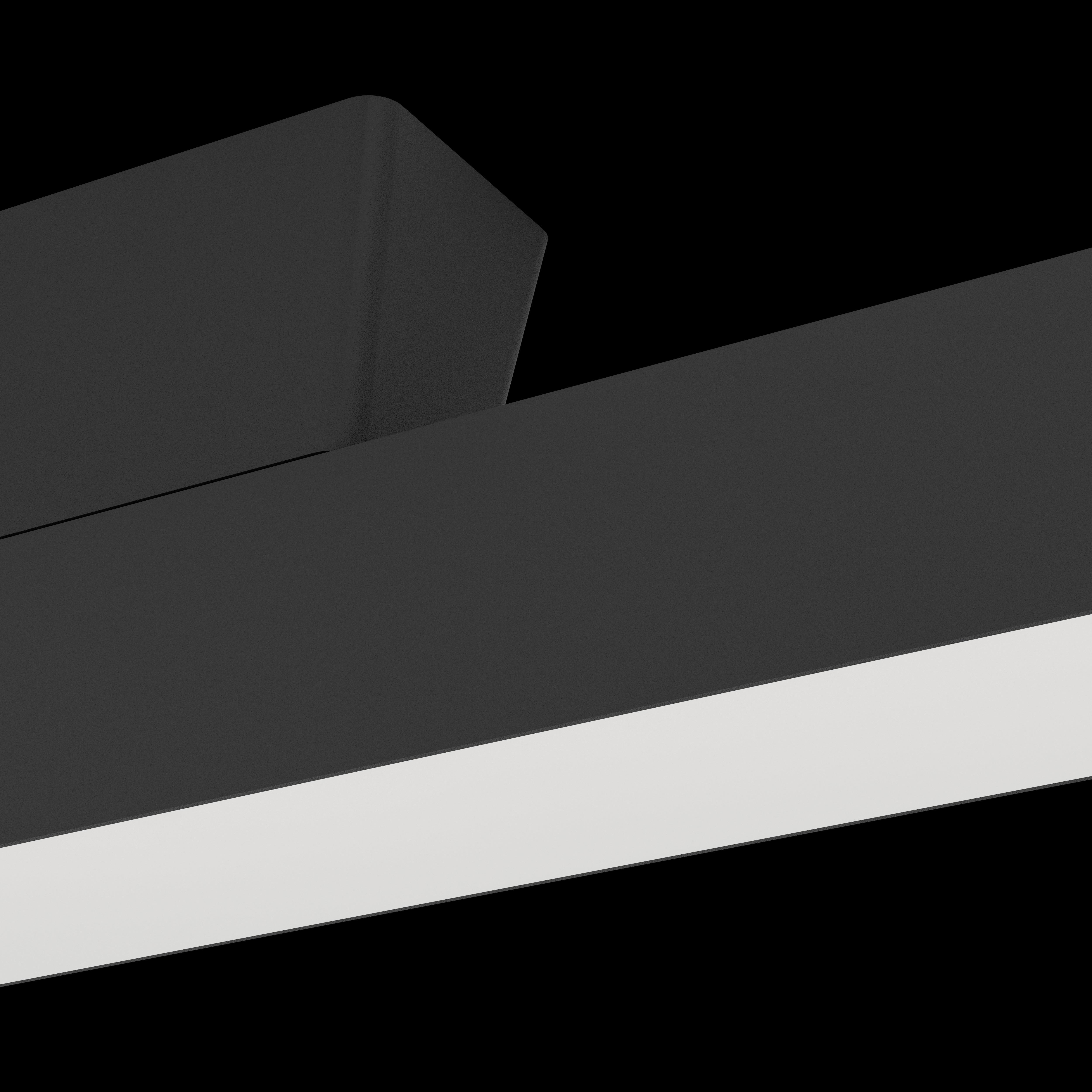 Eglo Connect Simolaris Z Smart Black LED Panel Ceiling Light Flush Mount 48 Inch - Modern Lighting for Living Room, Bedroom & Office