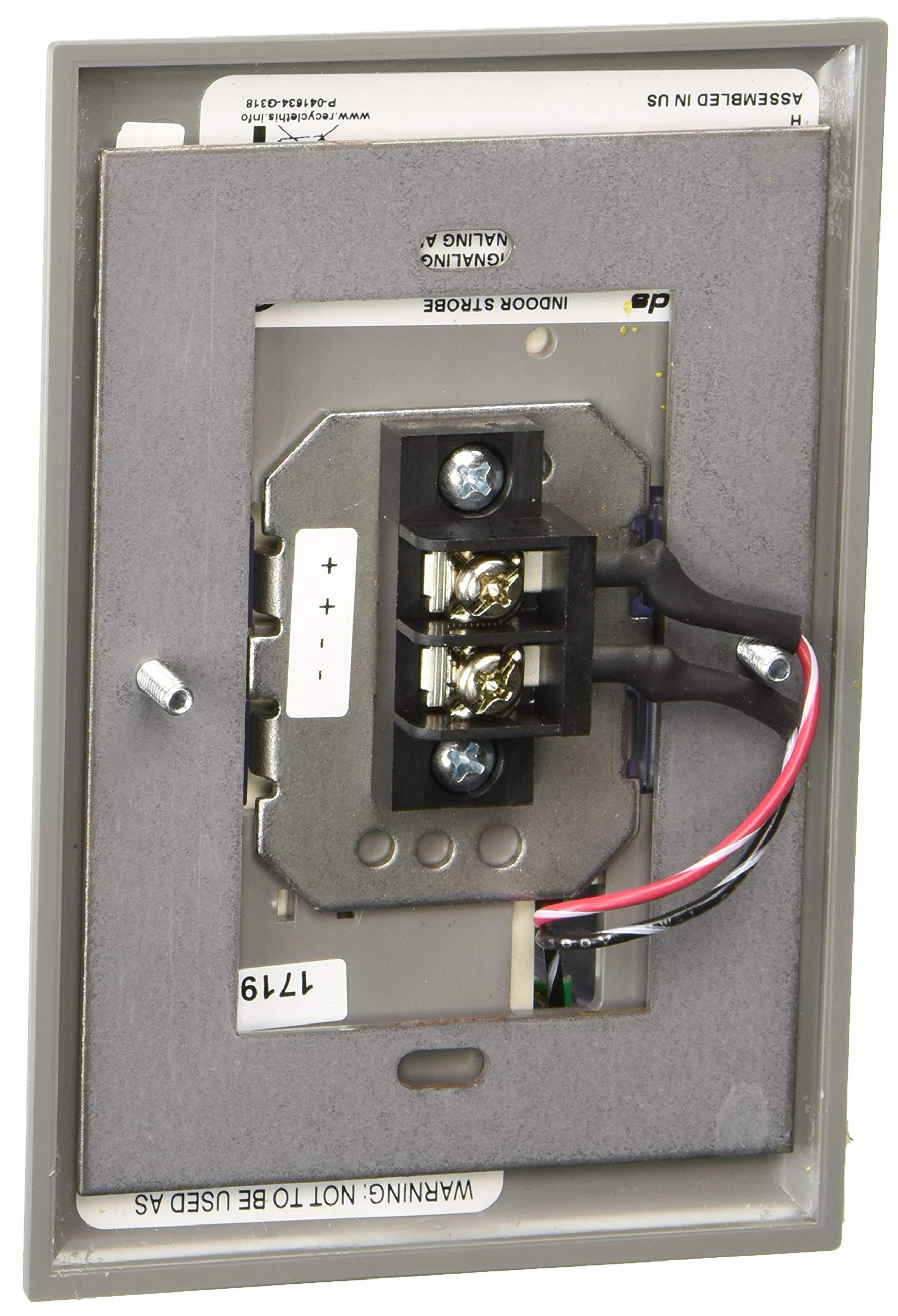 Edwards Signaling 89STRC-N5 Clear Flush Strobe Light - High Visibility Alarm for Fire Safety & Emergency Signaling in Buildings