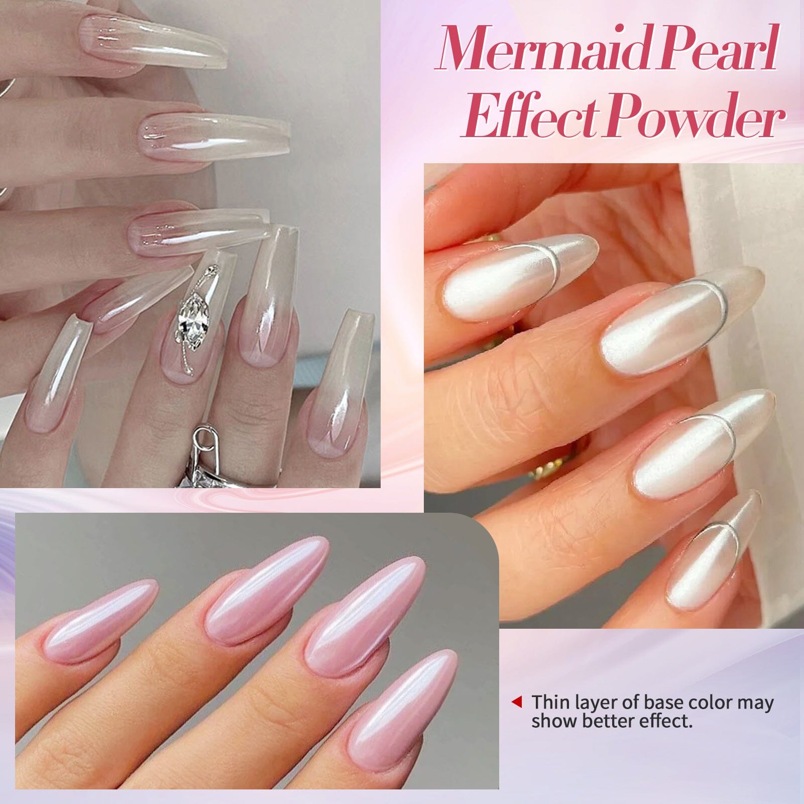 2 Boxes White Pink Pearl Nail Powder Set for Acrylic Nails - DIY Nail Art Manicure & Pedicure Kit for Salon & Home Use