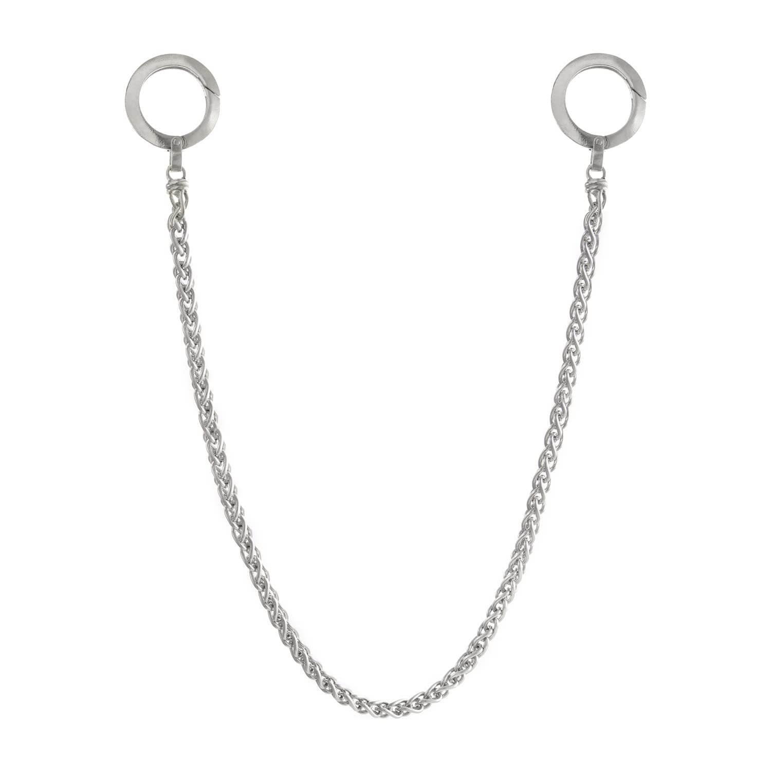 925 Sterling Silver Key Chain & Wallet Chain - Durable Wheat Chain for Keys & Wallets - Practical Unisex Gift for Men & Women - Perfect for Everyday Use, Travel & Special Occasions
