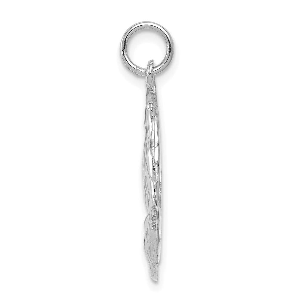 14K White Gold Praying Hands Pendant - Elegant Religious Jewelry for Women | Perfect for Gifts, Church, Weddings & Daily Wear