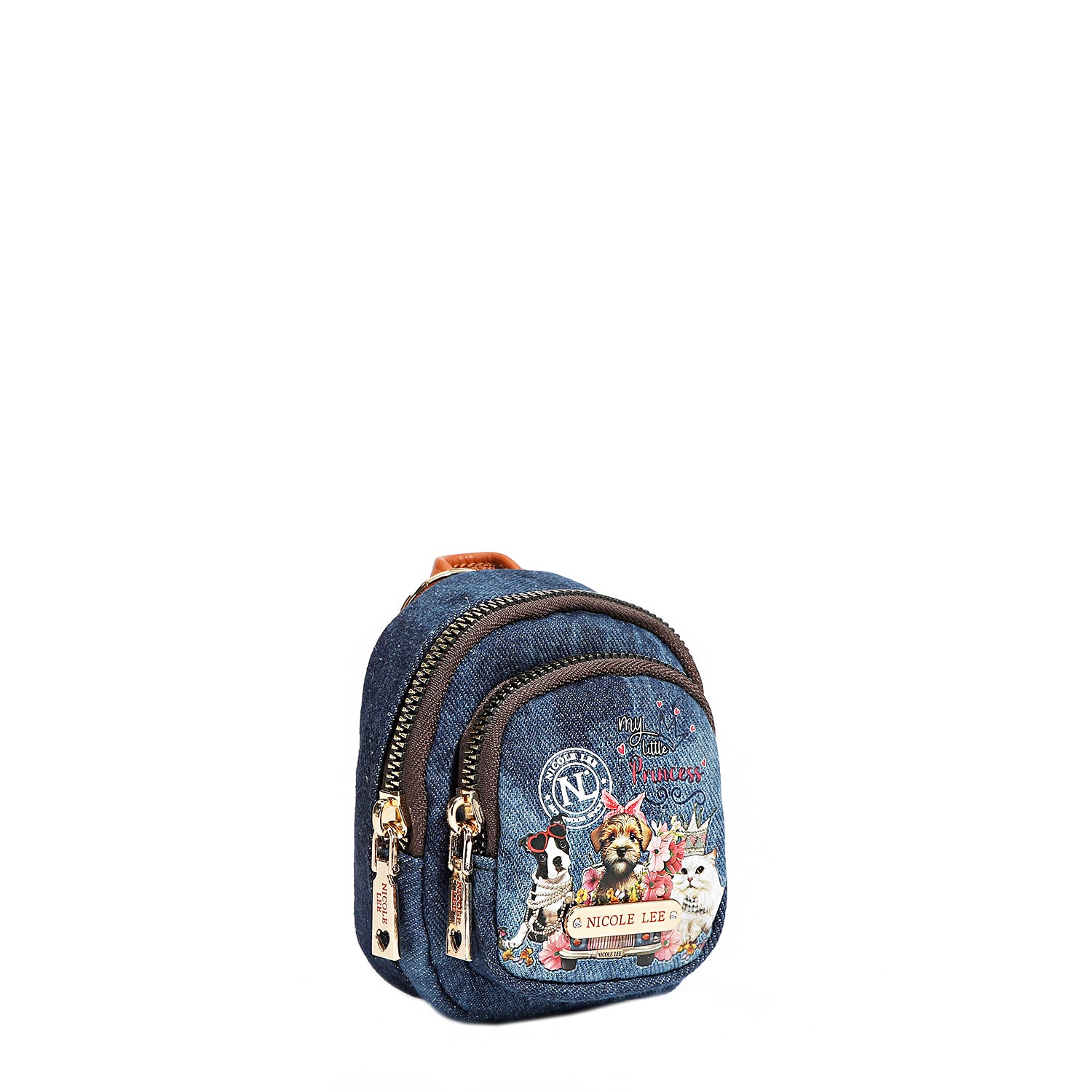 Stylish Denim Backpack Coin Purse for Women & Men - Trendy Small Wallet with Zipper - Perfect for Travel, Shopping & Everyday Use