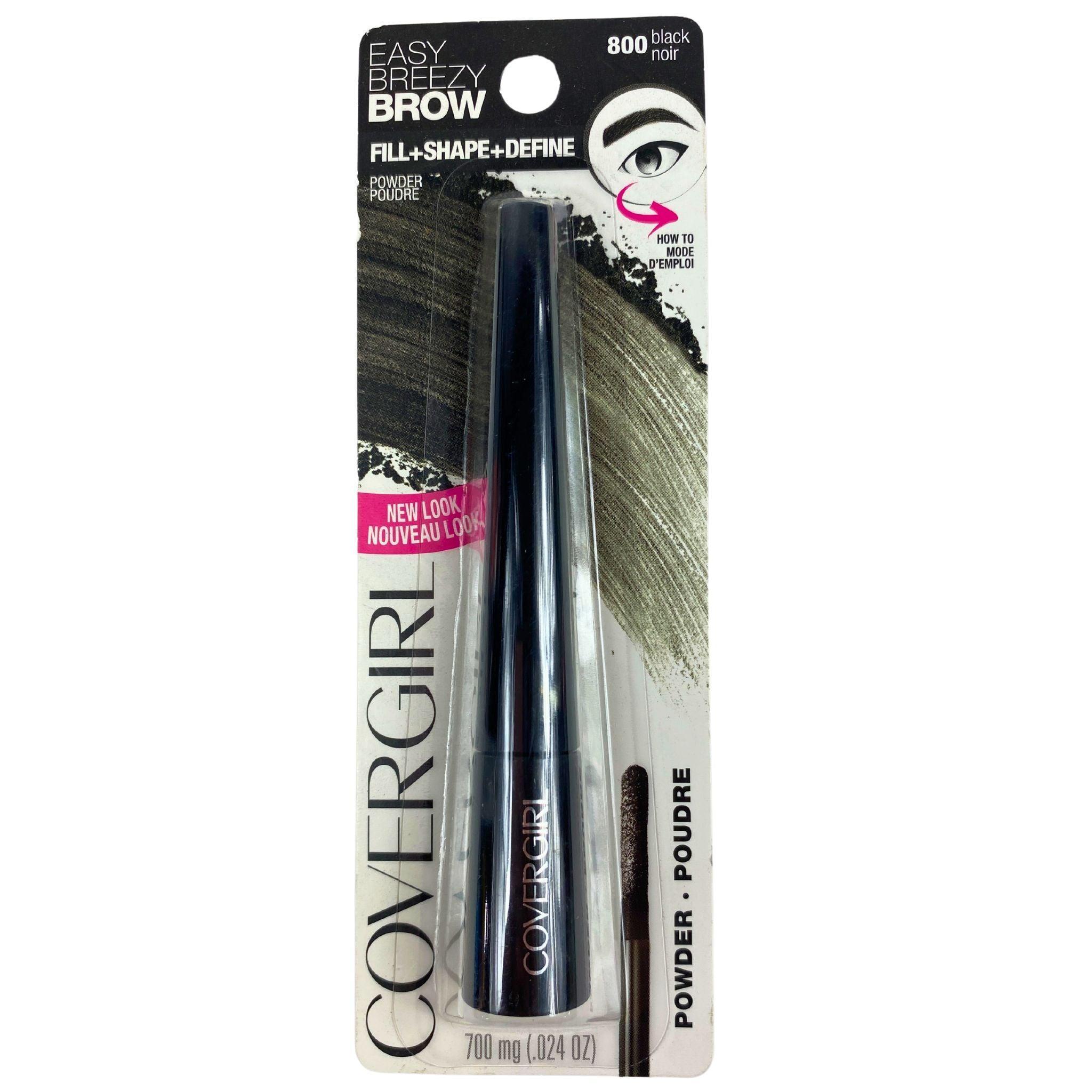 Covergirl Easy Breezy Brow Fill + Shape + Define Powder - 800 Black (0.24oz) - 30 Piece Lot - Natural Looking Eyebrow Makeup for Everyday Wear & Special Occasions