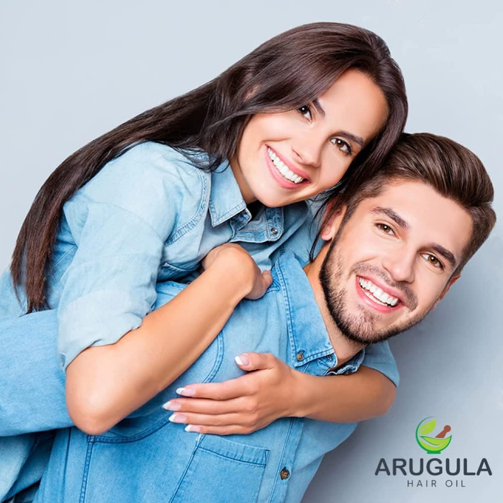 100% Natural Arugula Hair Growth Oil for Grey to Black Hair Transformation | Strengthens Hair Roots & Promotes Growth | 100ml | Perfect for Daily Hair Care & Scalp Massage