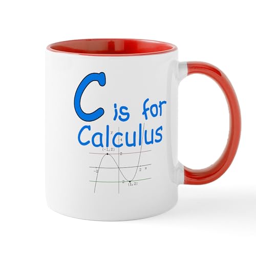 White/Red Inside - C Is For Calculus Mug