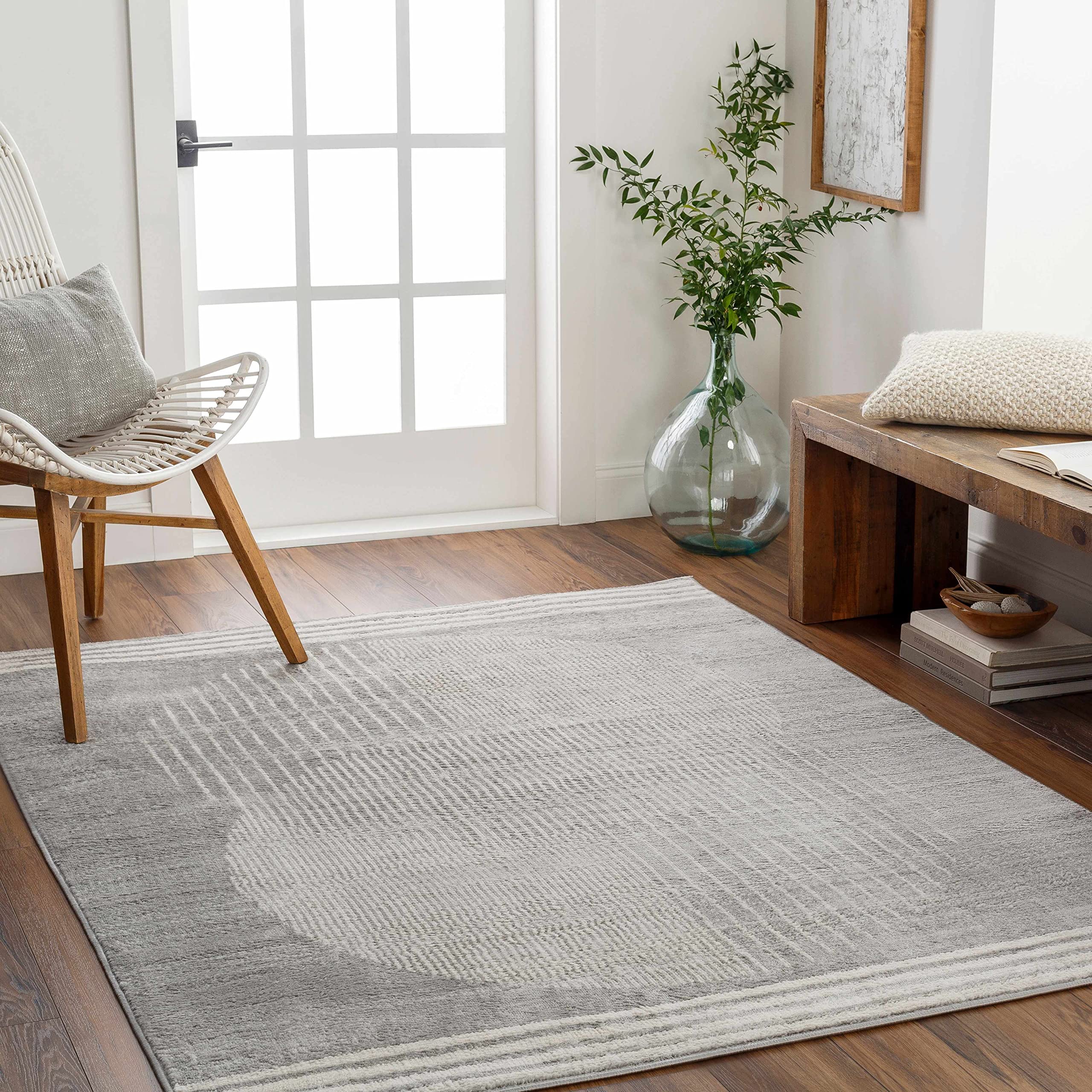 Beauregard Modern Gray Area Rug 5'3