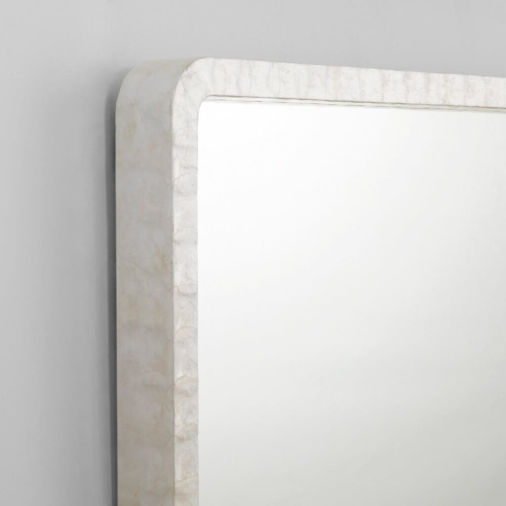 Cyan Design 11572 Triton Mirror - White Wall Mirror for Bathroom, Bedroom & Living Room Decor | Elegant Home Accent for Modern Interiors