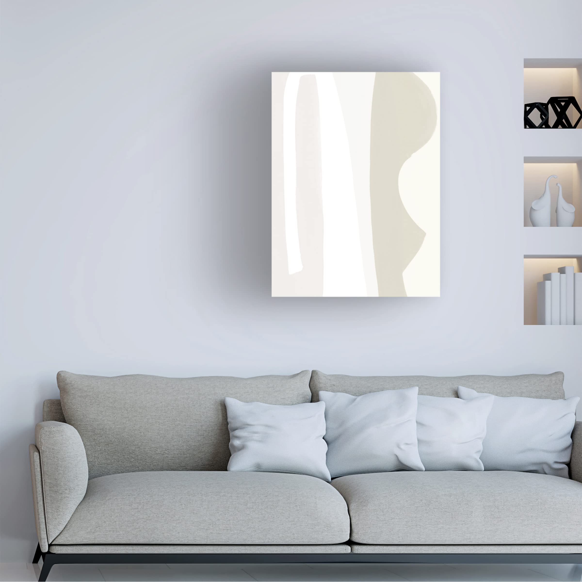 Trademark Fine Art 'Fundamental I' Canvas Wall Art Painting by Victoria Borges - Modern Home Decor for Living Room, Bedroom & Office