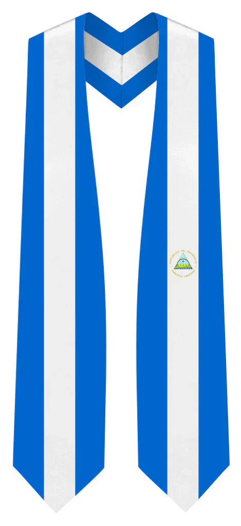 International Flag Graduation Stole - Multicolor Sash for Graduation Ceremony - Perfect for High School & College Commencement
