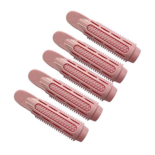 4/5/6pcs Volumizing Hair Root Clips for Women - Self Grip Root Lifters, Natural Fluffy Hair Styling Tools, DIY Curly Wave Rollers for Fine & Thin Hair (Pink-5PCS) - Perfect for Home Styling, Salon Looks & Everyday Volume Boost