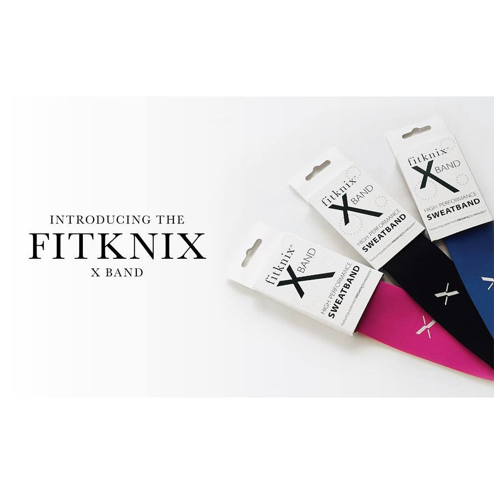Fitknix Xband Sweatband - Premium Workout Headband for Men & Women - Moisture Wicking Sports Head Wrap for Running, Yoga, Gym & Fitness - Comfortable Non-Slip Sweat Absorber for Active Lifestyles