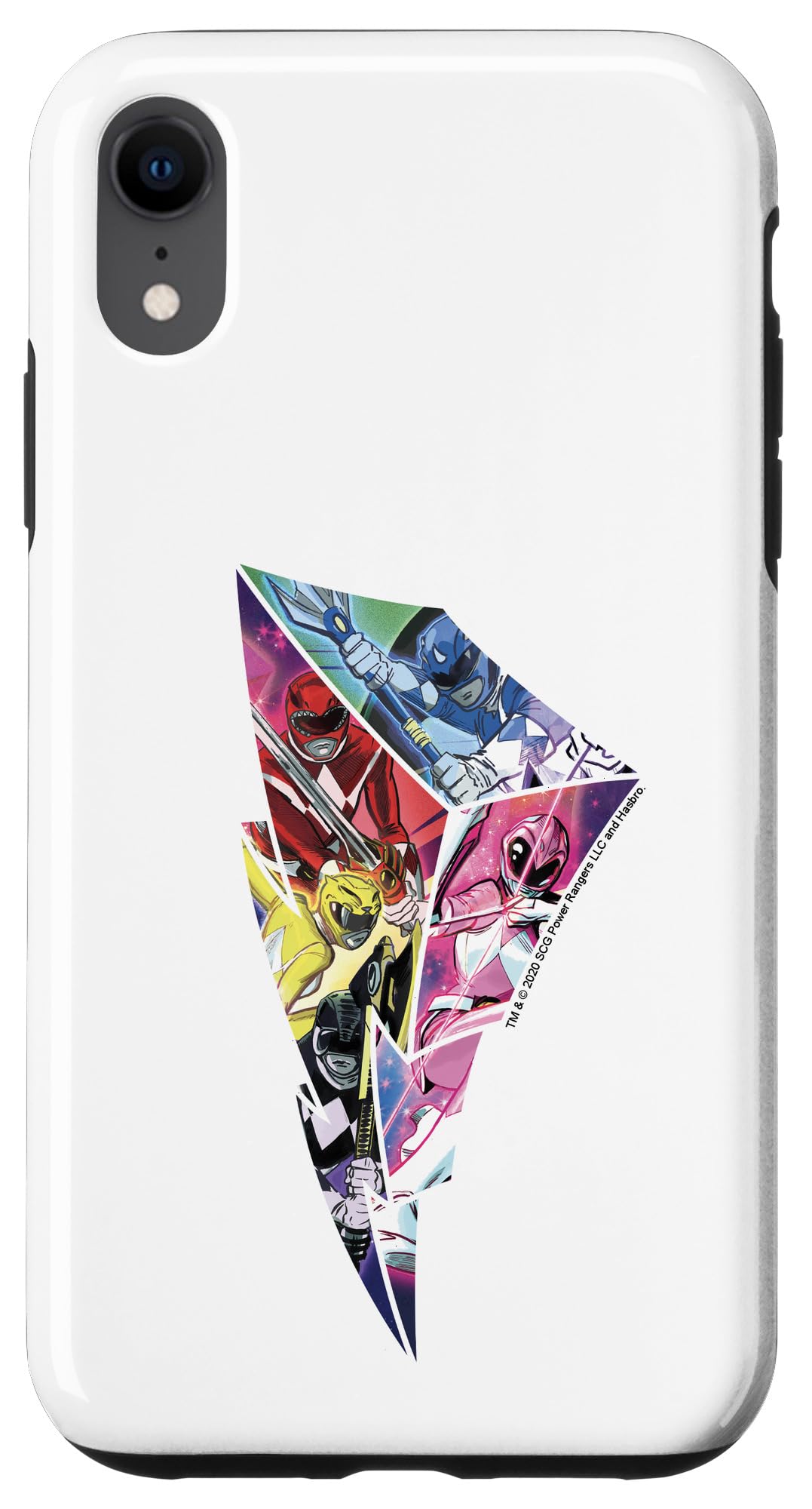 iPhone XR Case - Power Rangers Lightning Logo Design - Shockproof & Durable Phone Cover for iPhone XR - Perfect for Fans, Daily Use & Outdoor Activities
