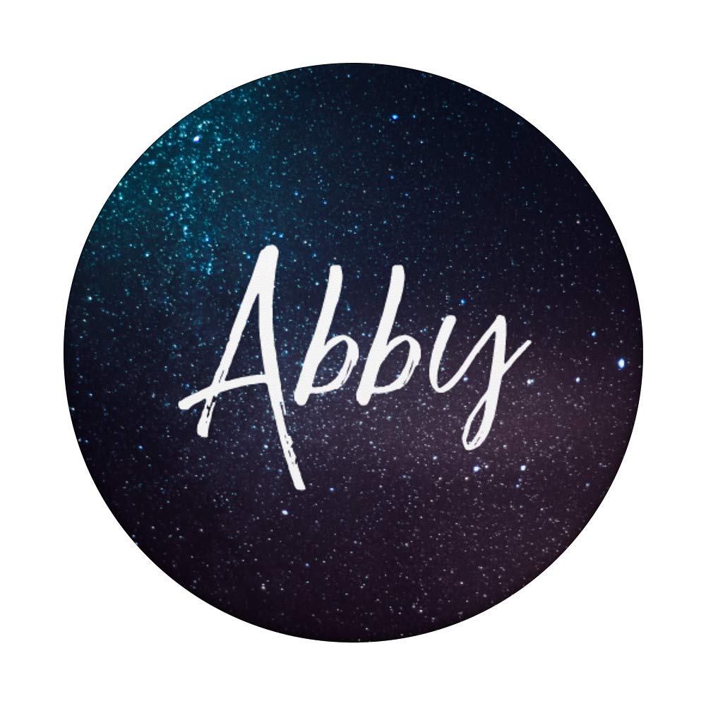 Personalized Abby Name Birthday Gift - Universe Space Themed PopSockets Phone Grip & Stand for iPhone, Samsung, Tablets | Perfect for Girls, Teens, Space Lovers & Everyday Use