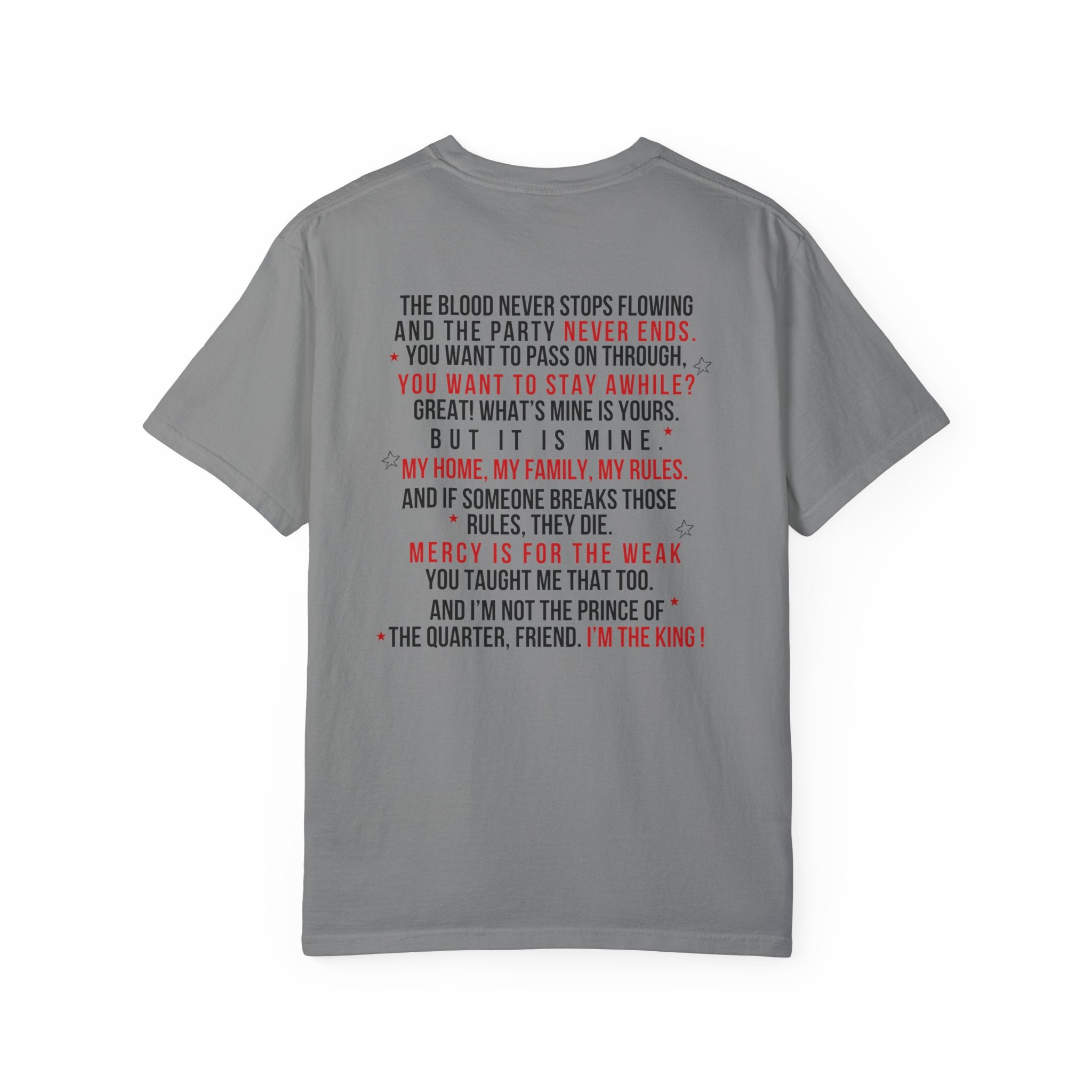 The King of The Quarter Tshirt - Premium Cotton Graphic Tee for Men | Trendy Streetwear & Casual Outfit Essential