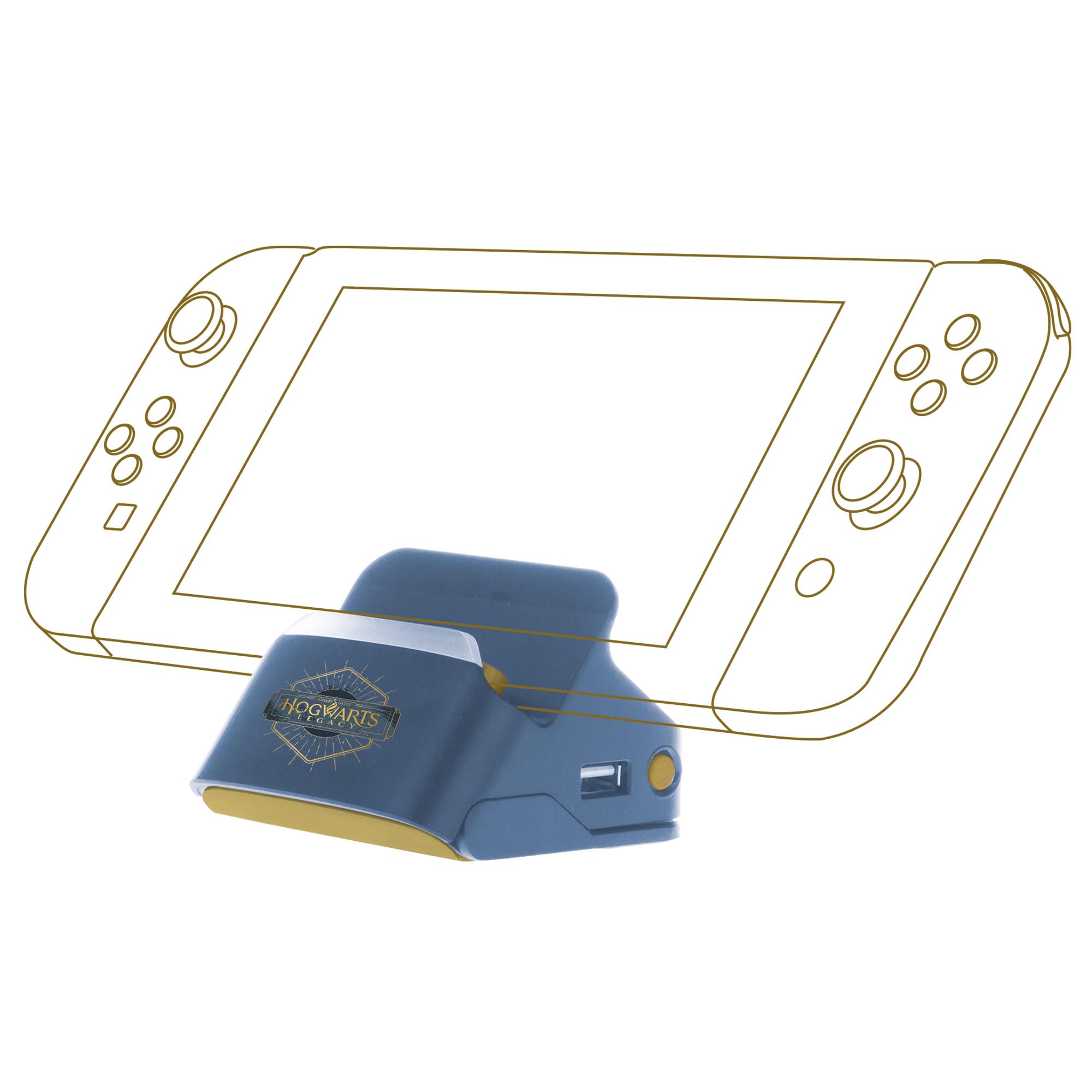 2-in-1 Charging Dock & Stand for Nintendo Switch - Hogwarts Legacy Edition - Fast Charging Gaming Accessory for Harry Potter Fans - Perfect for Home Gaming Setup & Travel