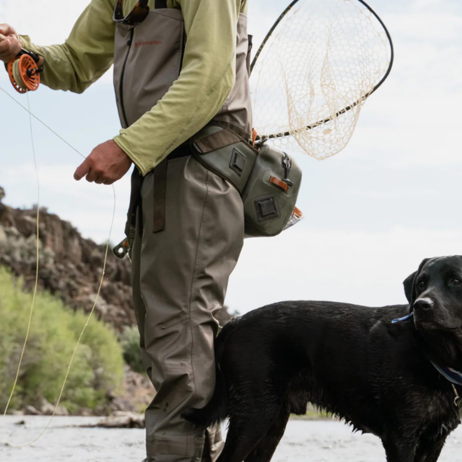 Redington Men's Escape Zip Up Chest High Waders - Waterproof Fly Fishing Waders for Men in Boulder/Slate - Ideal for Stream, River & Lake Fishing Adventures